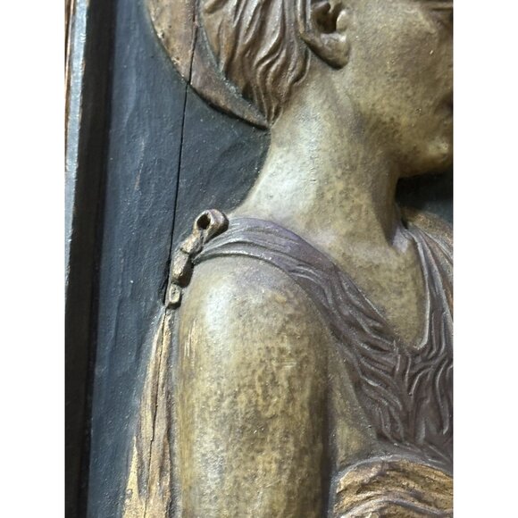 Wood Wooden‎ Young Saint John The Baptist Plaque - Picture 4 of 11